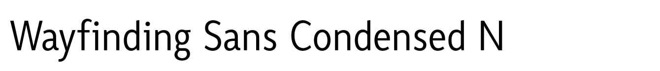 Wayfinding Sans Condensed N image